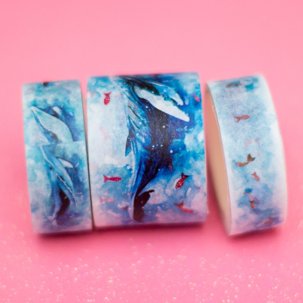 Beautiful Whale Fish Washi Tape Bundle